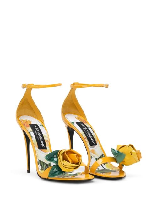 Patent sandal DOLCE & GABBANA | CR1648AR8488L136